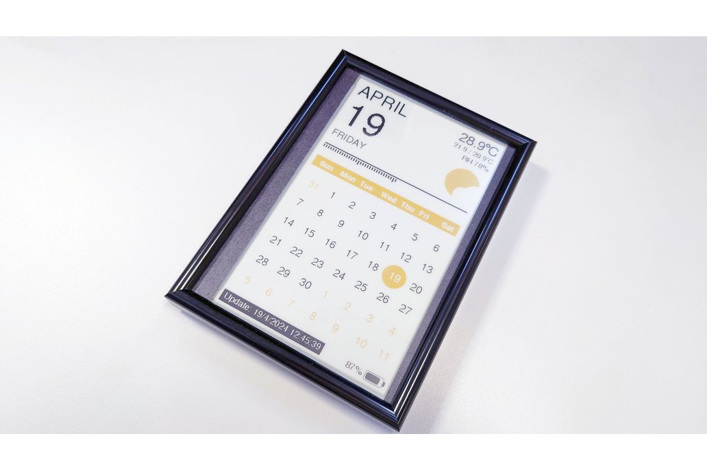 InkyDash - Minimalist E-ink Picture Frame Calendar 1