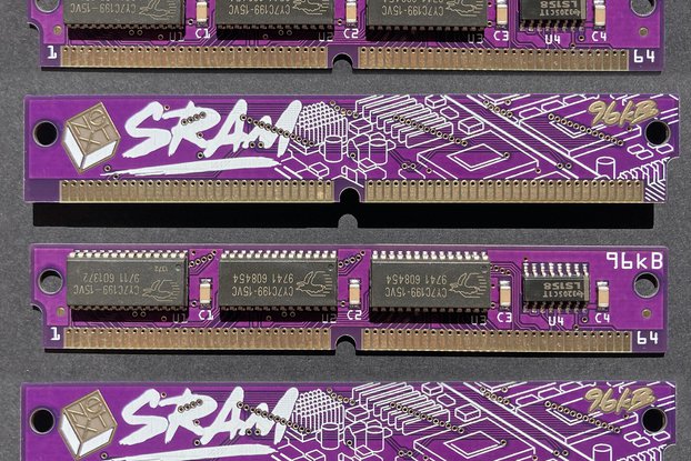 PurpleRAM 96kB 64-pin DSP SRAM SIMM NeXT Computers