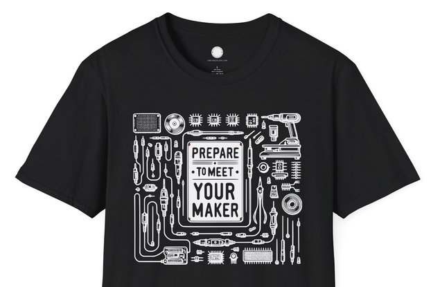 "Prepare to Meet Your Maker" - Electronics T-shirt