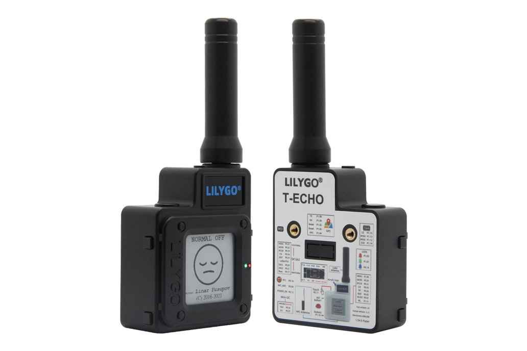 LILYGO® SotfRF T-Echo Black LoRa SX1262 868MHz 1