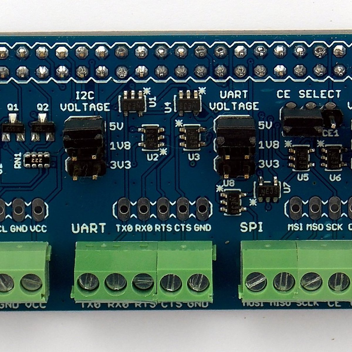 For Arduino Add-on Adapter Board Shield to Raspberry PI 3.3V//5V IIC UART