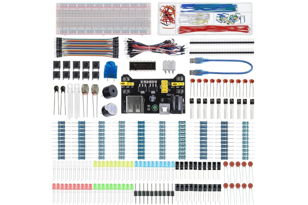 Full DIY Electronic Kit 830 Breadboard Jumper 1