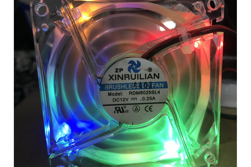 Xinruilian LED RDM8025SL4 Brushless DC Fan (USED) 1