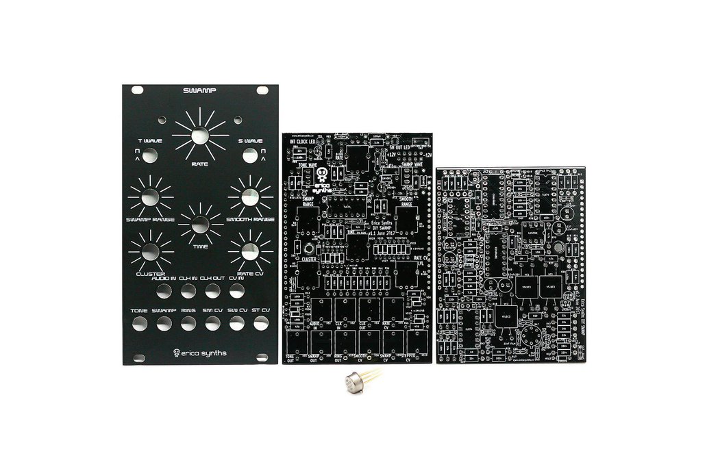 Erica Synths Swamp PCBs, Panel and 1100CK2 IC 1