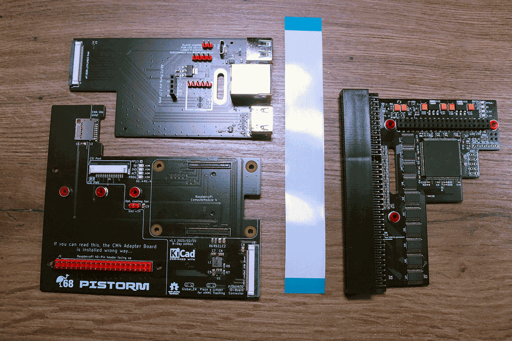 Pistorm32 + CM4-Adapter Board + IO-Board + Cable 1