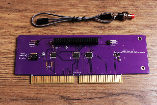 Purple HDMI AMIGA 2000 3000 for Raspberry Pi Zero