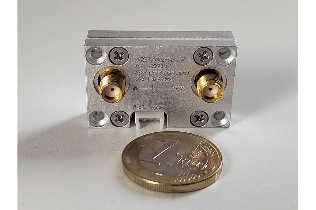 Wideband RF Power Amplifier 0.1- 8000 MHz 0.5W 1