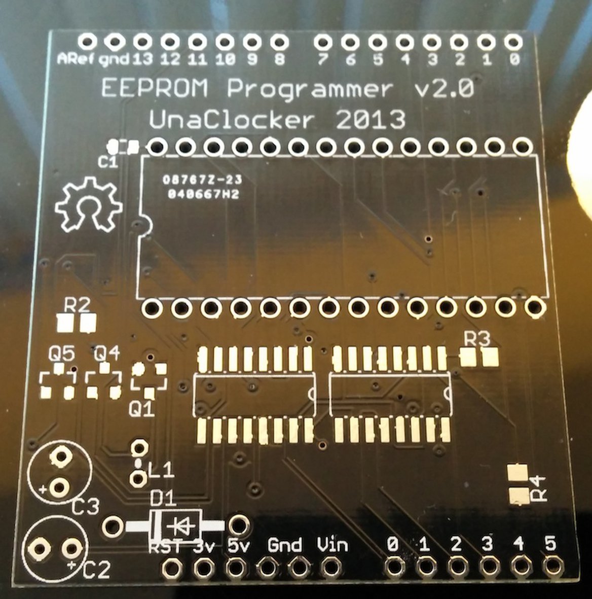 EEPROM Programmer Shield V2 for Arduino from UnaClocker on Tindie