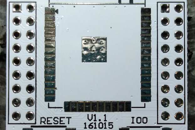 Ten ESP32 PCB SMD to DIP Adapters