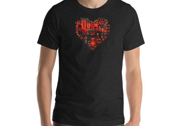 PCB_Heart Short-Sleeve Unisex T-