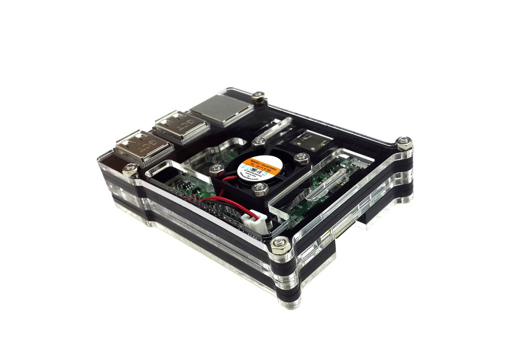 Raspberry Pi 3  Acrylic Case With Fan 1