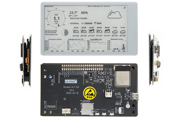 LILYGO® T5 4.7 Inch E-paper ESP32-S3 Touch Screen
