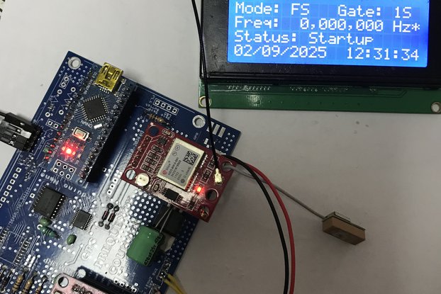 AVR Gated GPS Locked Frequency Counter/Standard