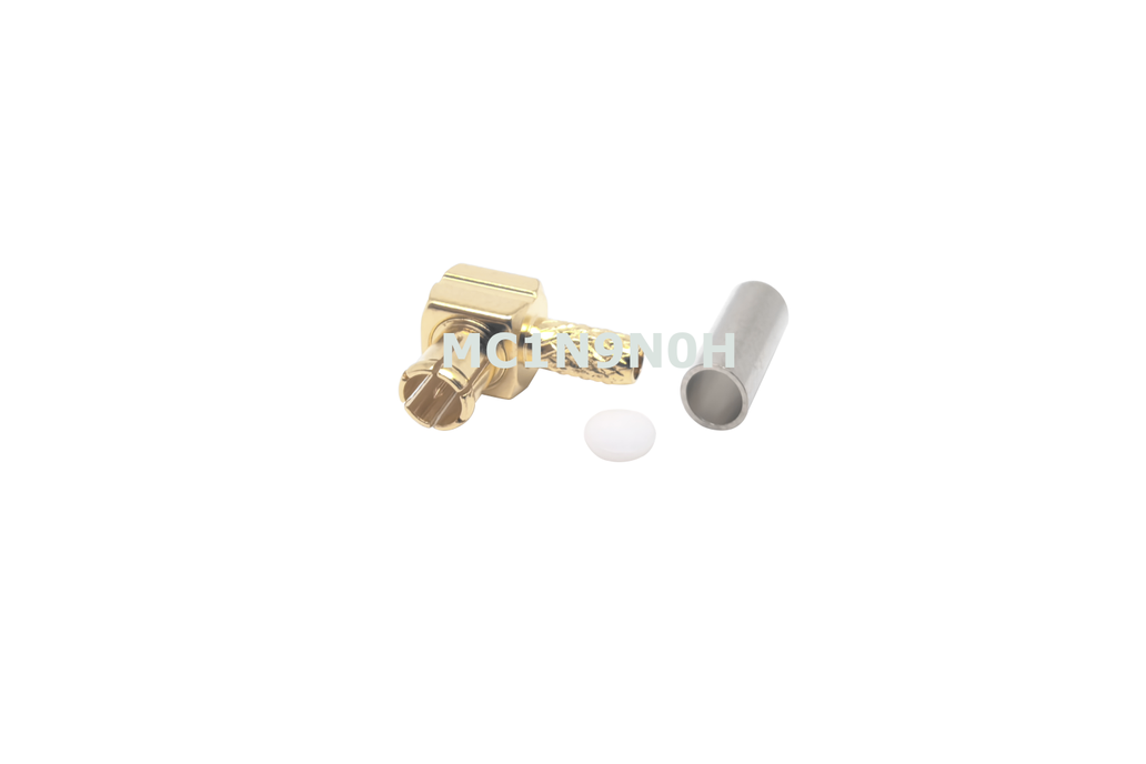 MCX Plug Right Angle Connector Crimp For RG316-4pc 1