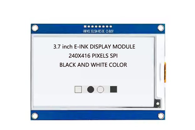 3.7 inch ePaper 240x416 e-Ink Display Panel W/B