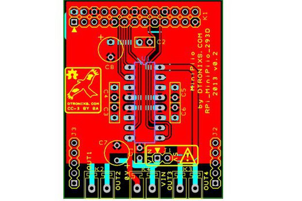 Raspberry PIIO - Motor293D board (PCB only)