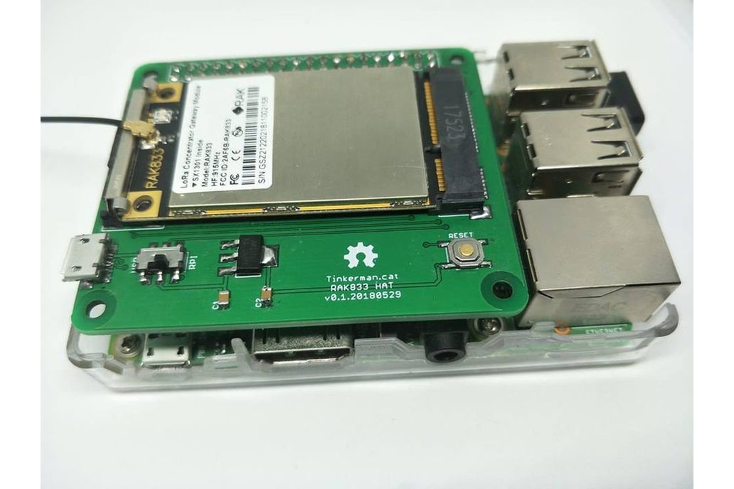 DIY KIT PCB RAK833 Raspberry Hat  LoRaWAN Gateway 1