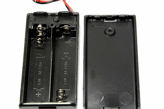 Akku-/Batterieholder for 2xAA (3V)