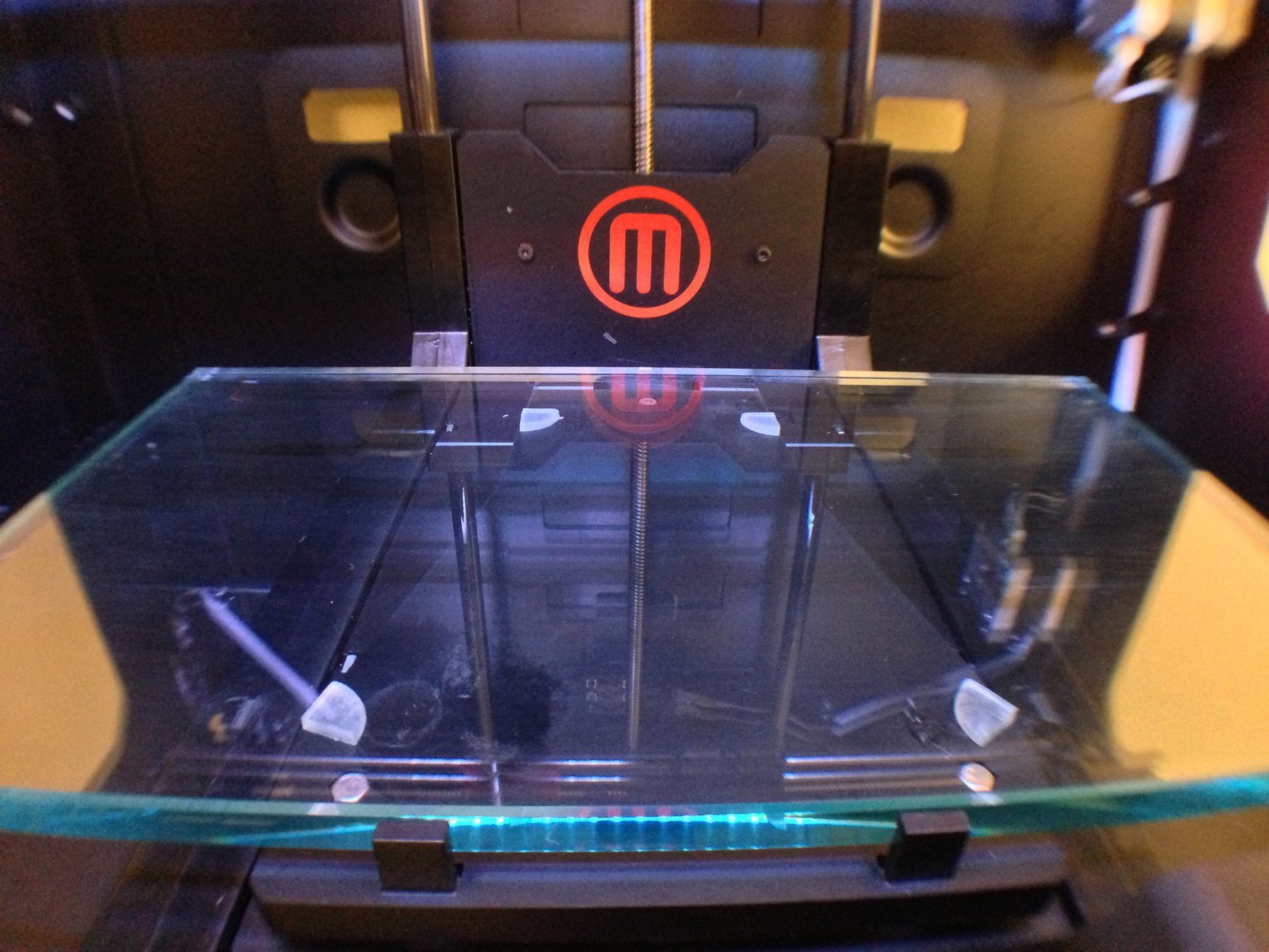 Makerbot Replicator 2 Glass Build Plate Upgrade from ThinkMakeRepeat on