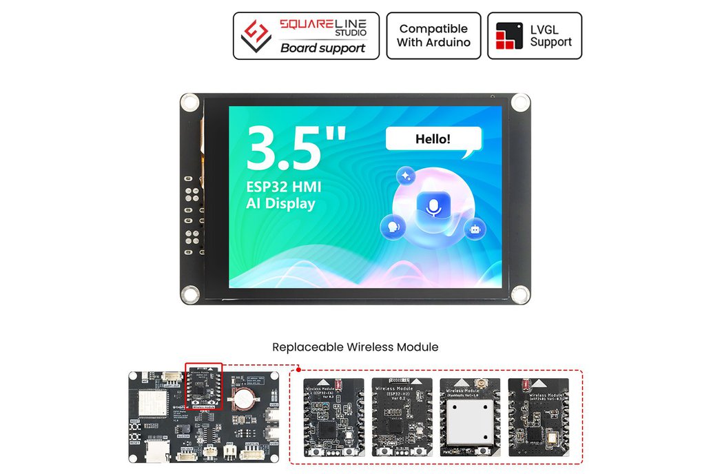 CrowPanel Advance 3.5-HMI ESP32 AI Display 480x320 1