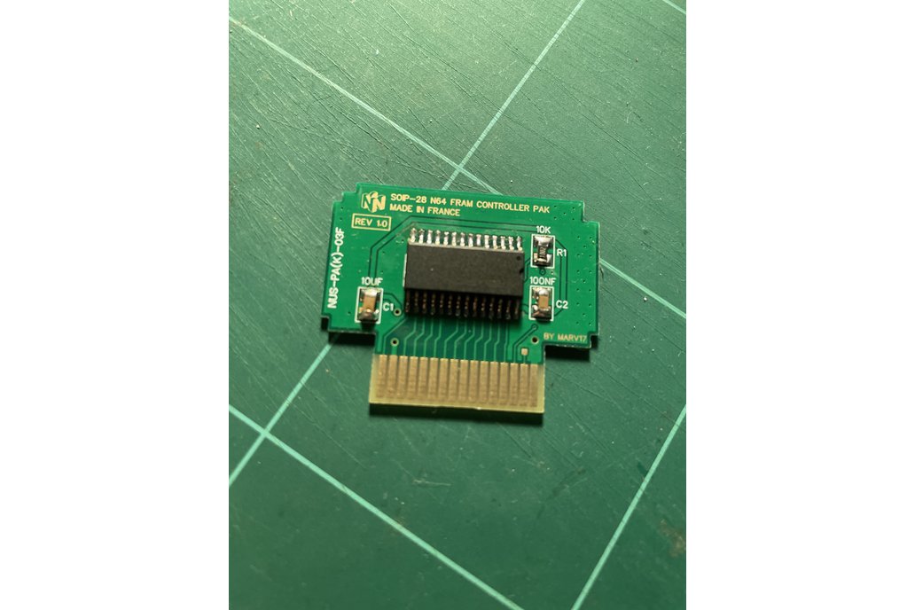 N64 Fram memory pak controller pcb 1