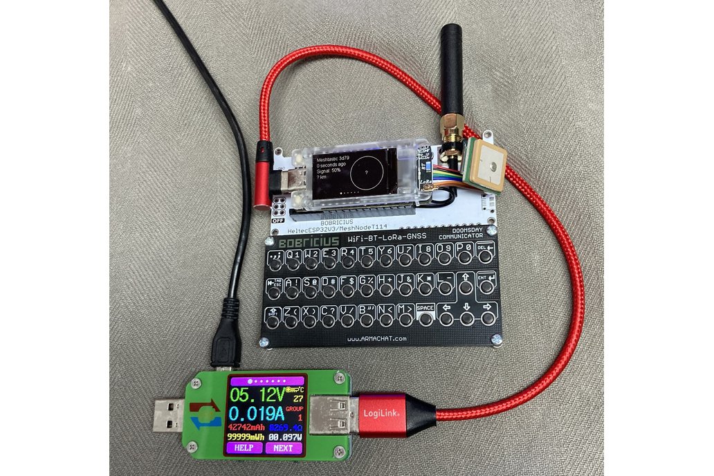 MeshSenger - Meshtastic Keyboard for Heltec T114 1