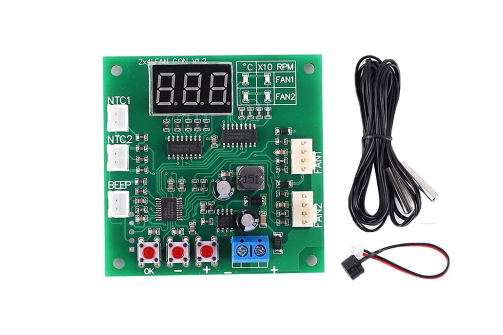 2-Channel PWM 4-Wire Fan Temperature Controller 1