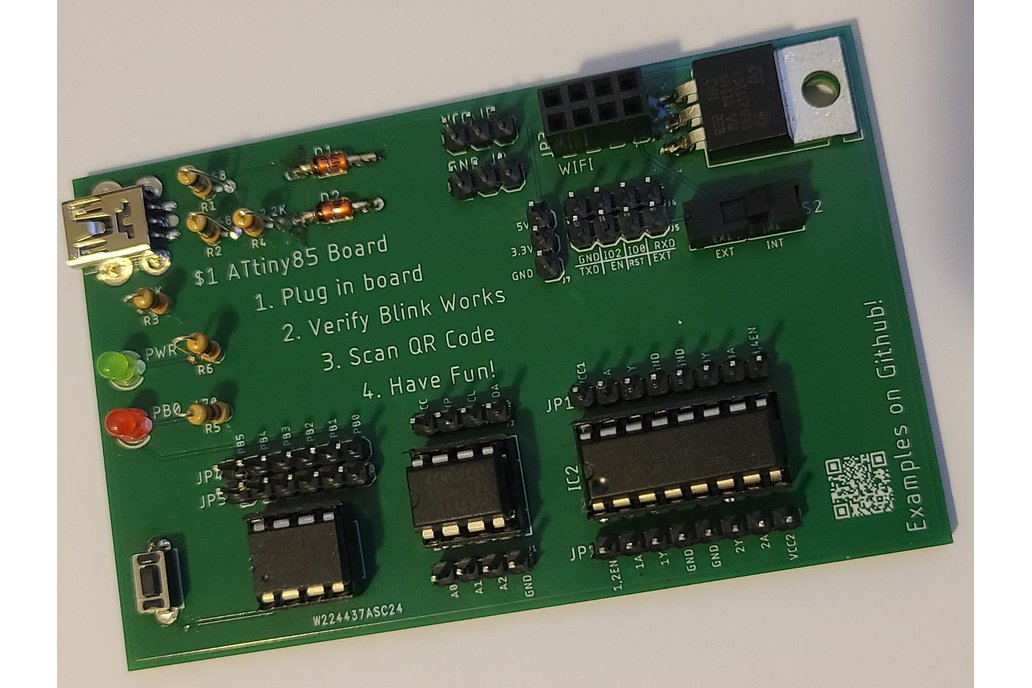 OneDollarBoard - ATtiny85 Development Board 1