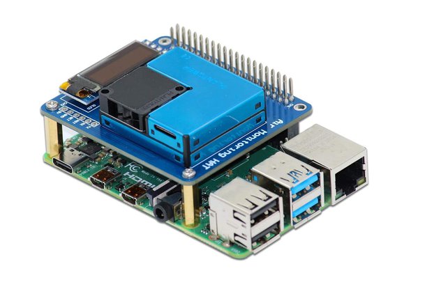 PMSA003 Sensor Air Monitoring HAT for Raspberry Pi