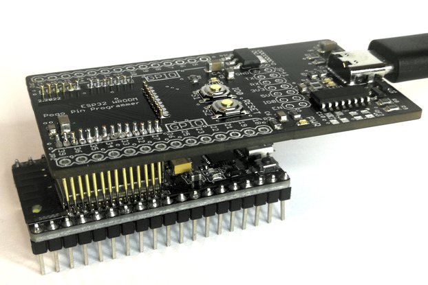 ESP32 WROOM pogo pin programmer board