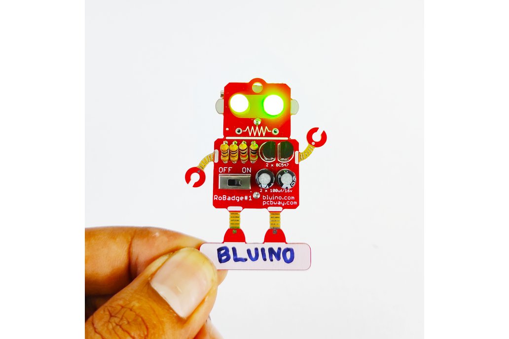 DIY Robadge LED Blink Badge Kit Learn To Solder 1