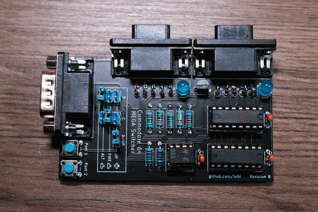 C64 Mega Switcher - Megadrive controllers on C64