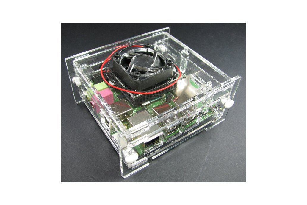 ODroid-X Enclosure with Fan Mount - Clear 1