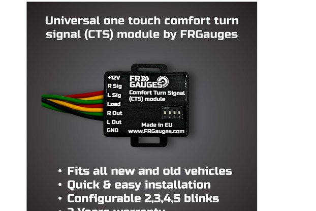 Universal one touch comfort turn signal module