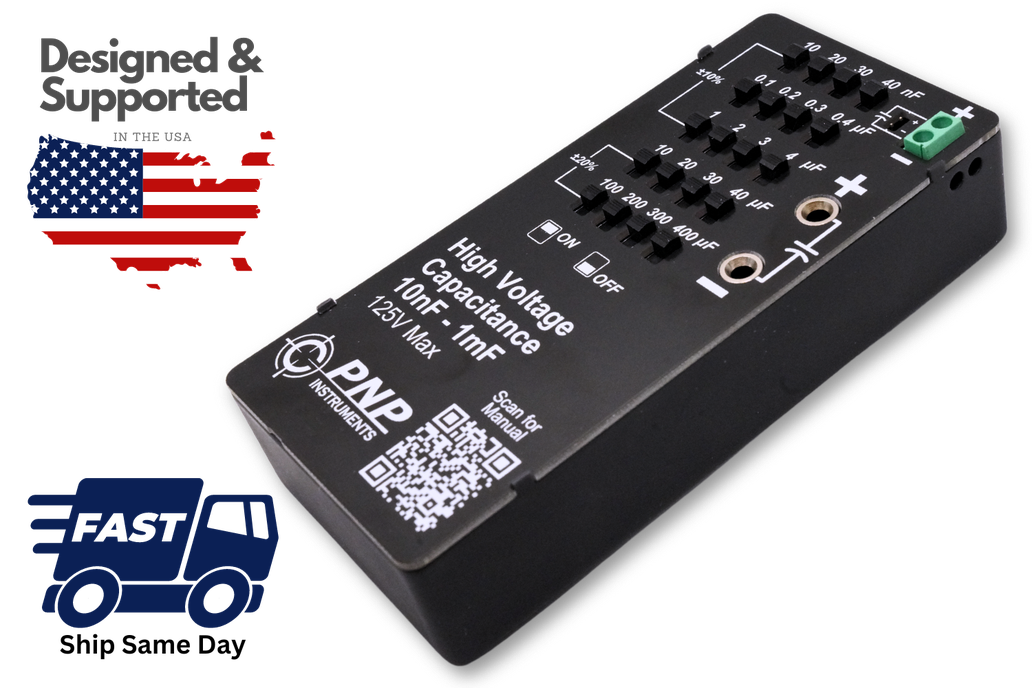 5 Decade Capacitance 10nF – 1mF (125V) 1