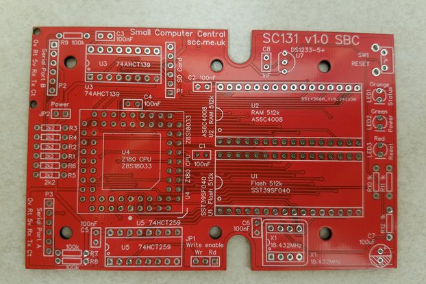 SC131, Z180 Single Board Computer SBC, DIY Project