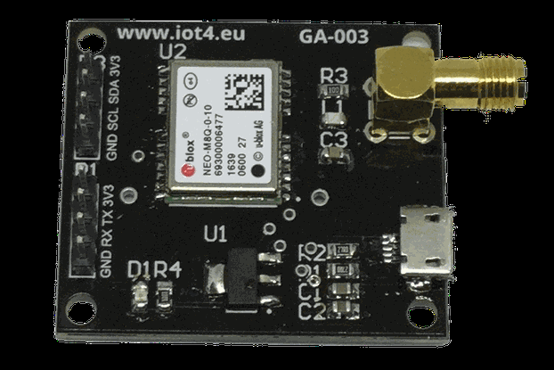 GA-003 NEO-M8 based GNSS receiver dev board