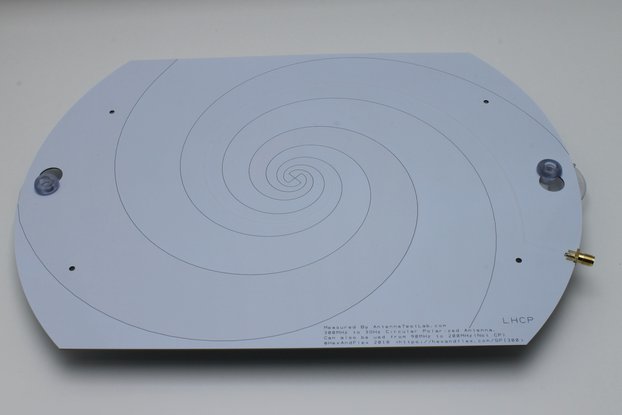 300MHz+ Log Spiral Antenna with Suction Mounts