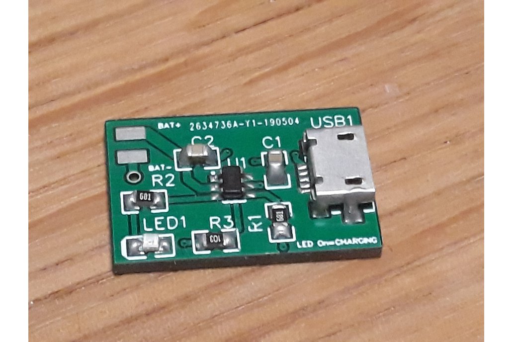 Micro USB Li-po/Li-ion charger 0.8A 1