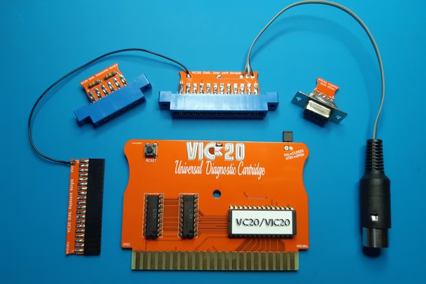 Diagnostic test harness for VIC 20 Commodore