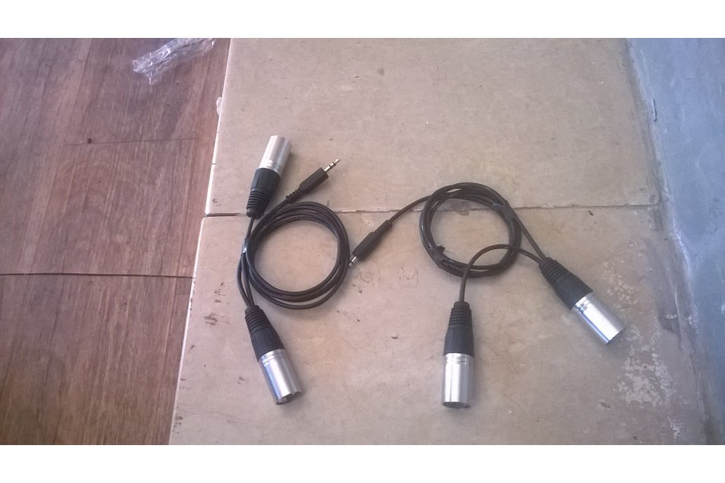 mini-JACK male to XLR male cable adapter 1