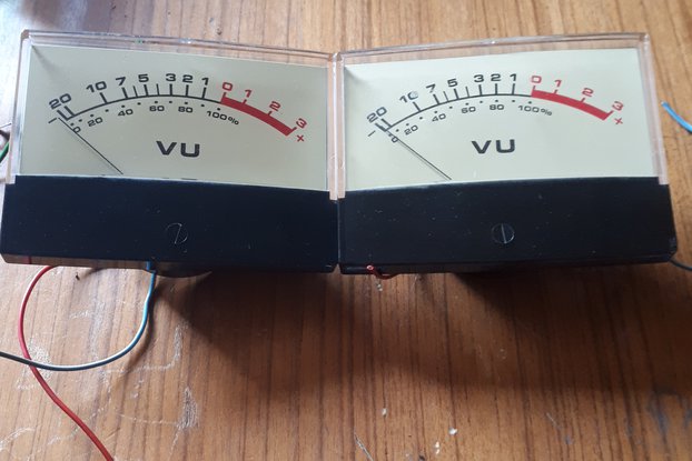 big vintage VU Meter