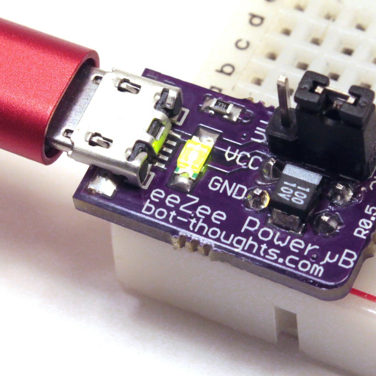  Customer reviews: VDBX.io Micro-USB 5v Breakout for Breadboard  - Original USB-BD Power Supply & Prototyping Tool with OTG Switch Data