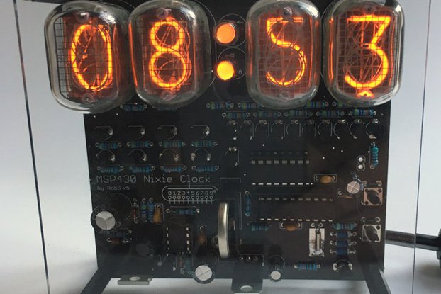 MSP430 Nixie Clock kit