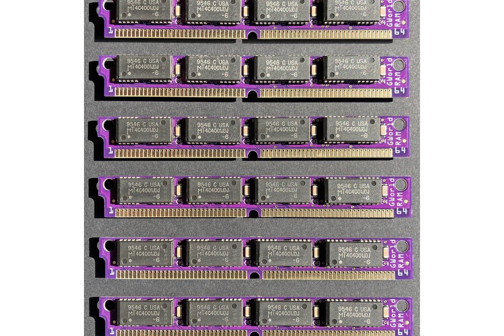 PurpleRAM GWORLD 8MB (4MB x 2) 64-pin SIMM kit 1