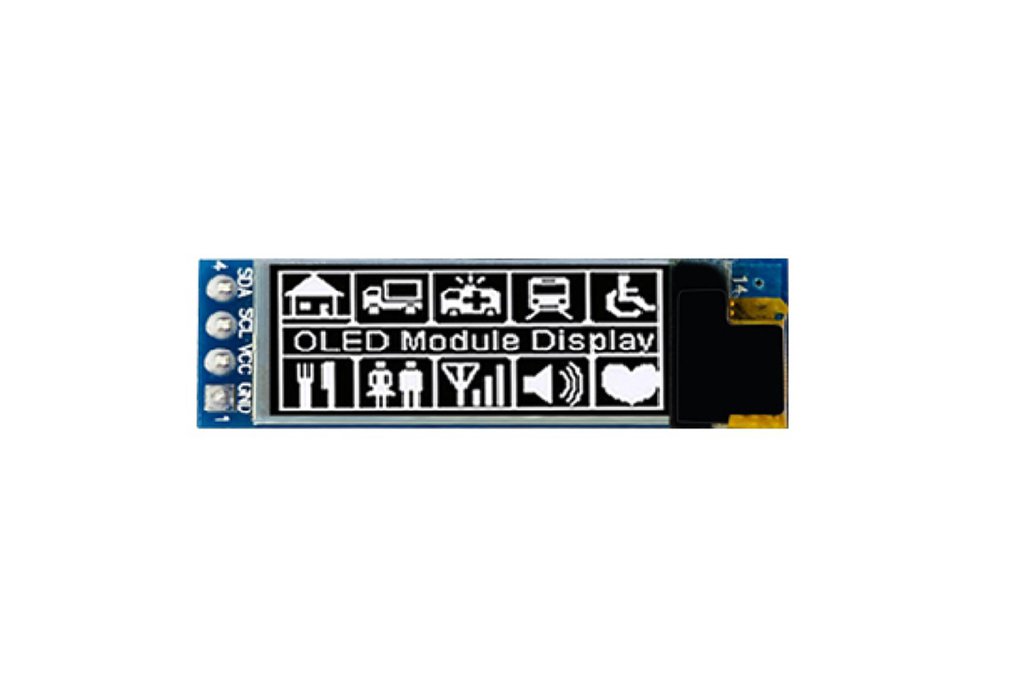 0.91 inch 128x32 OLED Display Module SSD1306 4P 1