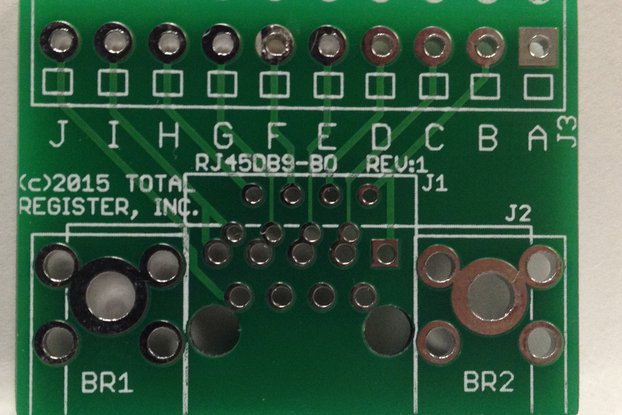 RJ45/DB9 Breakout board (BLANK PCB)