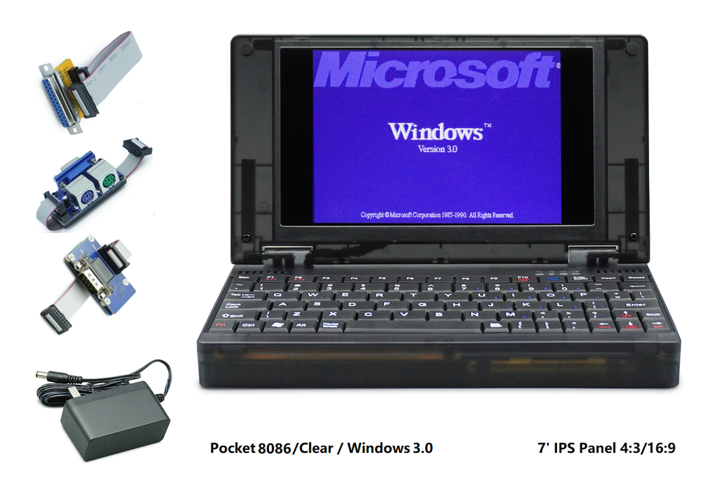 Pocket8086 Retro DOS Computer 8086-10Mhz Black 1
