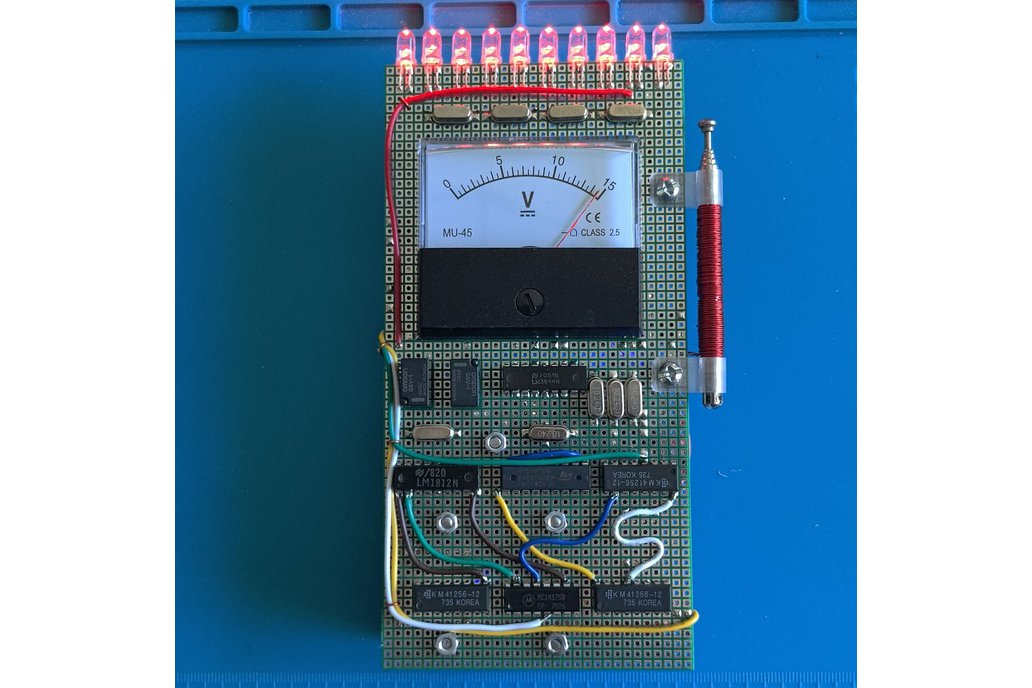 10 LED EMF Meter Replica - Assembled 1
