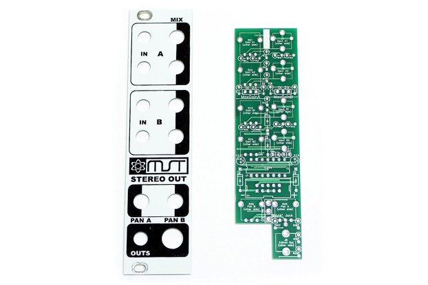MST Stereo Output Mixer PCB and Panel